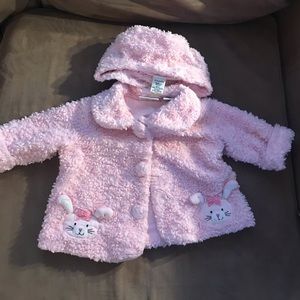 N-kids, beautiful soft faux fur, pink w/bunnies